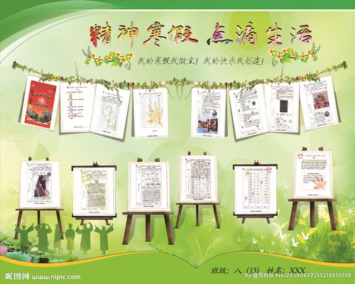 小学生作品展板设计图__广告设计_广告设计_设计图库