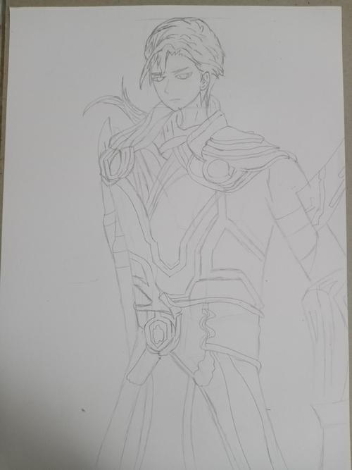 玩王者荣耀的凯我给你们画出来了