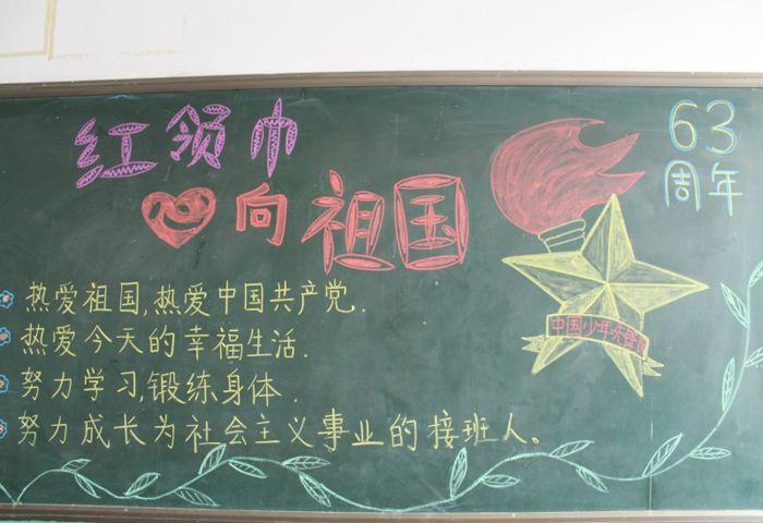 红领巾心向党黑板报