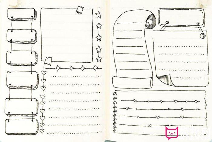 通用手抄报版面设计图,超级好看的手抄报模板