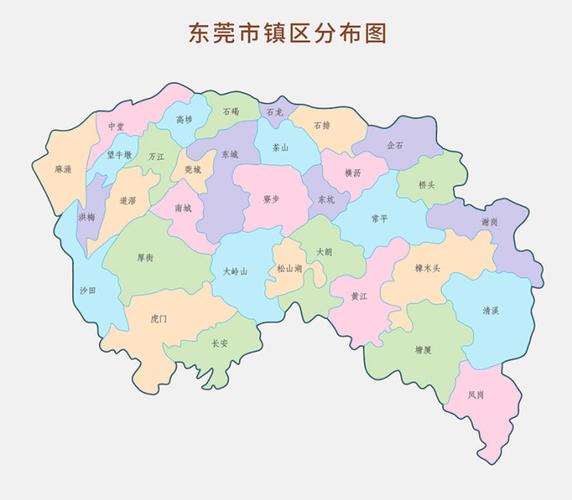 东莞镇区地图