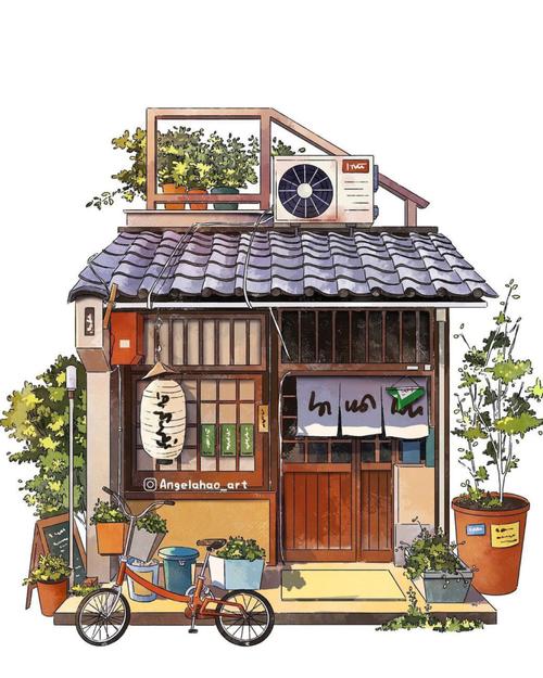 素材日式动漫场景绘画参考