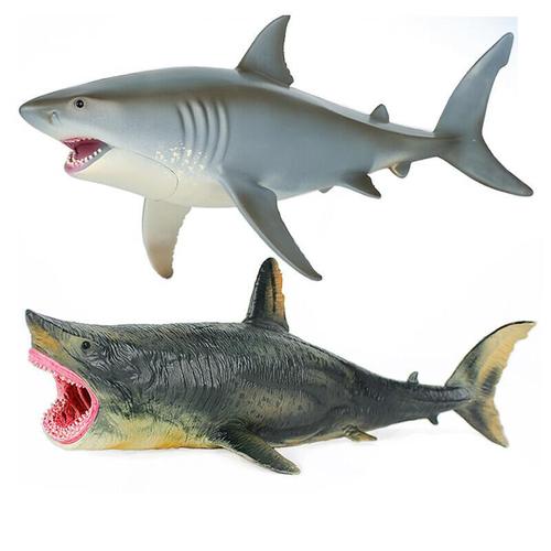鲨鱼玩具巨齿鲨仿真海洋生物动物模型大白鲨玩具巨齿鲨玩具电影同款