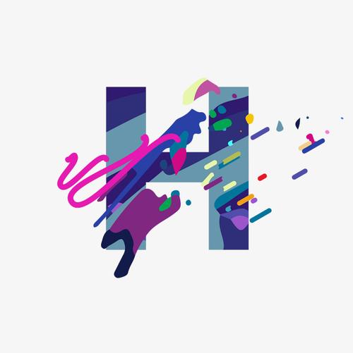 创意字母h装饰