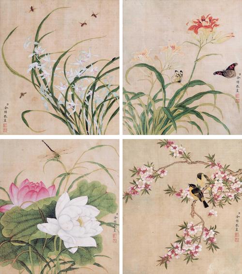 5平尺;【款识】臣,余穉恭画.  【钤印】臣(朱)余穉(白)恭画(朱)