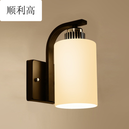 墙壁灯床头灯卧室简约现代创意欧式美式客厅led楼梯阳台过道灯具银色