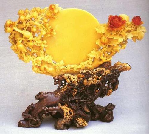 青田石雕—花好月圆