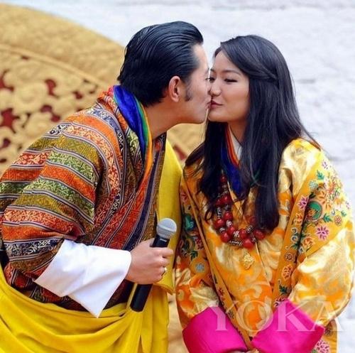 不丹国王与王后新婚