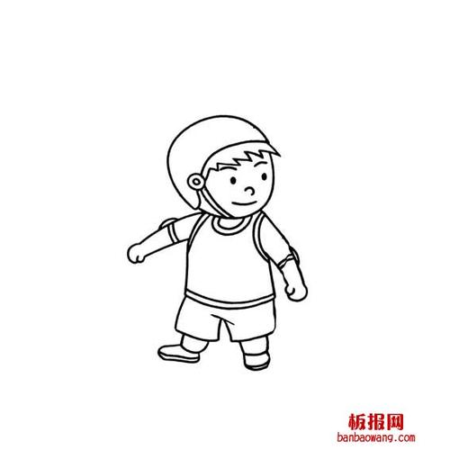 带头盔的人物画法