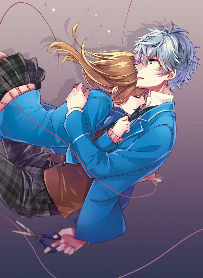 (:3_ヽ)_校园情侣动漫双人男女底图