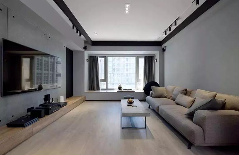 没阳台的客厅,有个飘窗也很赞!