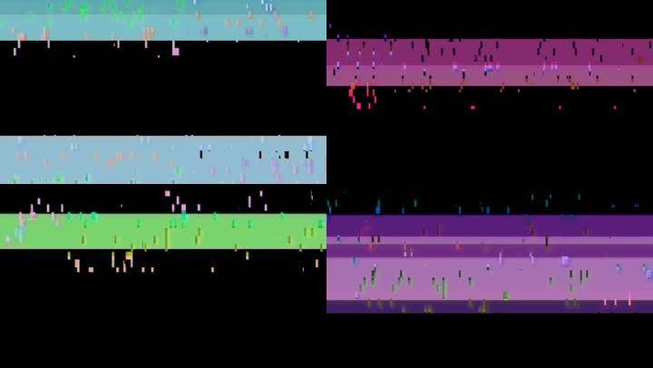 电视屏幕信号干扰蓝条屏幕-3_1920x1080_高清视频素材