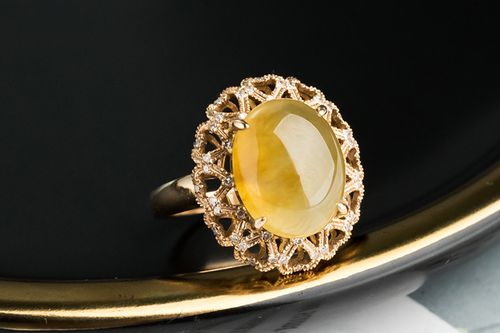 翡翠镶嵌戒指图片大全,翡翠镶嵌戒指欣赏