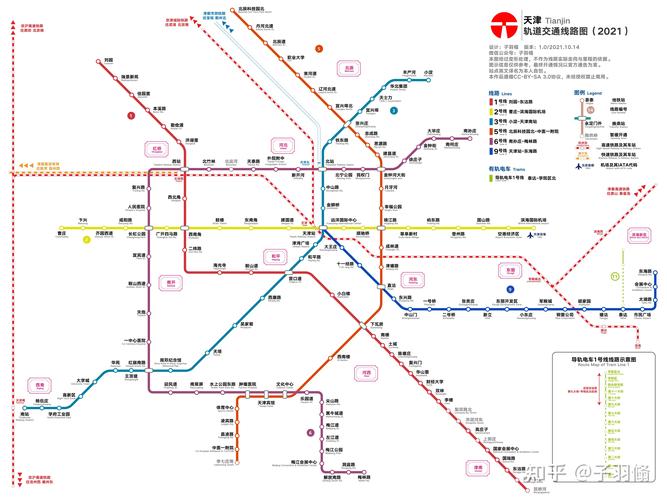 天津地铁2021年线路图