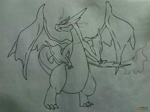 喷火龙x简笔画动画
