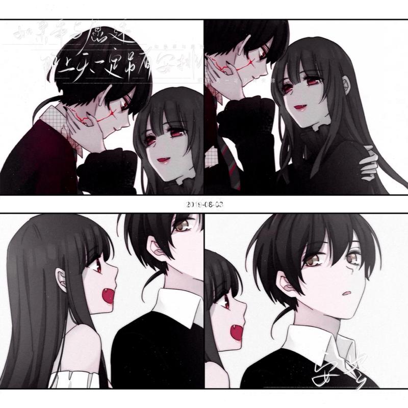 动漫情头 #黑夜有所斯# 看签名拿图