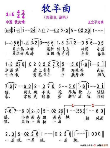 牧羊曲(钢琴谱)