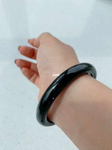 【饰品】和田玉青玉满天星手镯_和田玉_手镯_配饰_满天星_时尚_配饰