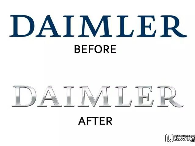 daimler 梅赛德斯奔驰的母公司daimler委托realgestalt重新设计了logo