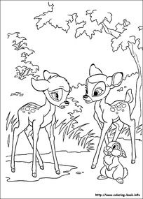 小鹿吃树叶简笔画