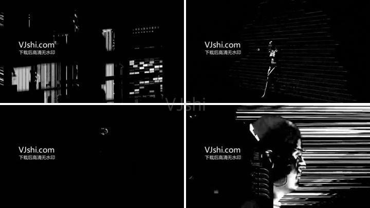 vj视频秀开场秀黑白炫酷闪爆