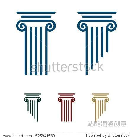 pillar logo template for lawyer firm