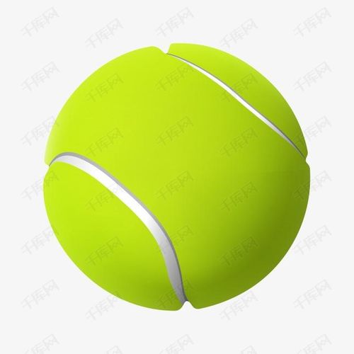 手绘立体网球素材图片免费下载_高清卡通手绘png_千库