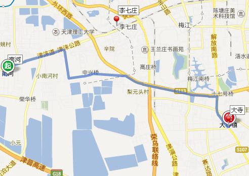 天津南河和李七庄那个离大寺进