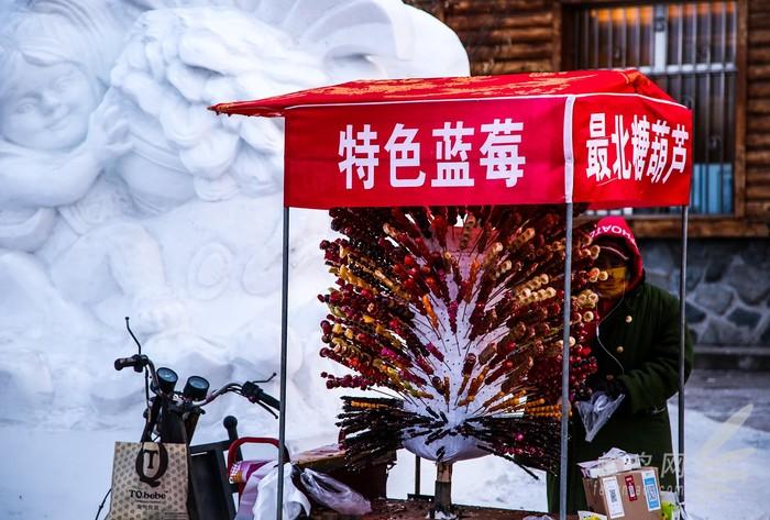 蓝莓冰糖葫芦独具特色