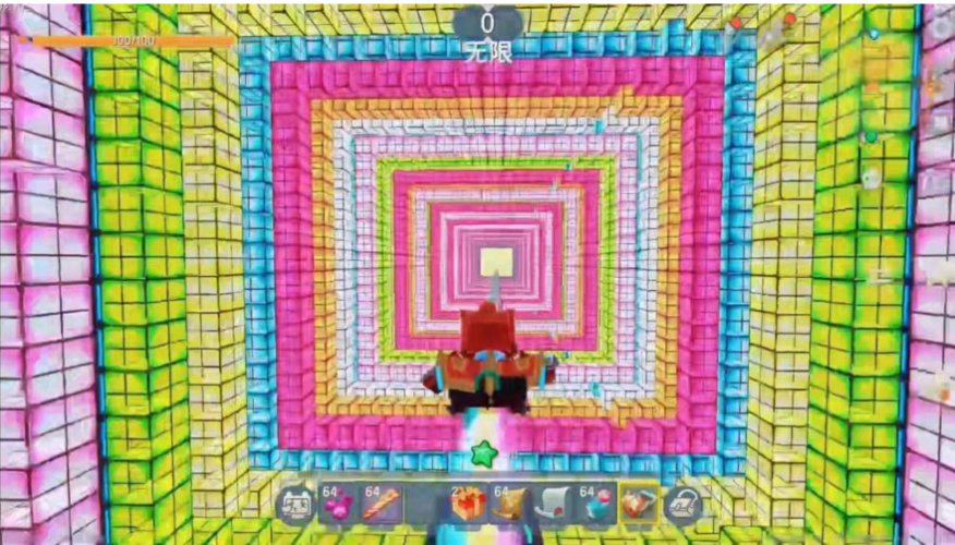 迷你世界的奇幻视觉盛宴,绚烂的多彩霓虹房子,太酷炫了