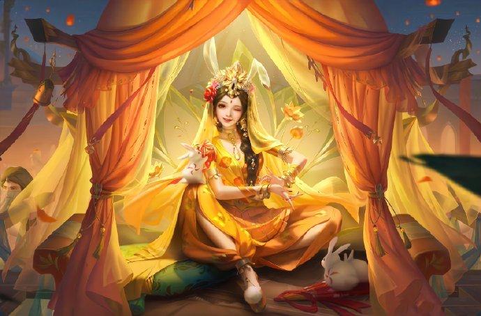 王者荣耀公孙离#网传公孙离天竺公主高清版海报.