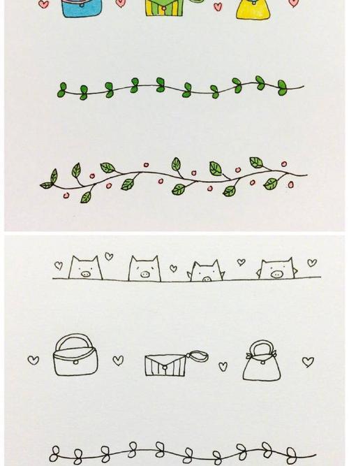 小红书可爱手帐简笔画