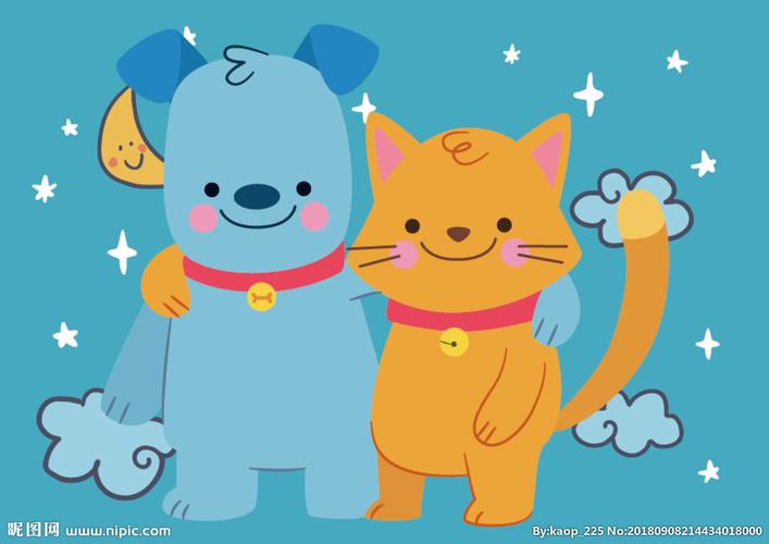 卡通猫和狗设计图__广告设计_广告设计_设计图库_昵图网nipic.com
