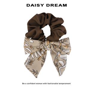 小众复古法式蝴蝶结发圈女扎马尾皮筋大肠圈发带秋冬丸子头发饰品