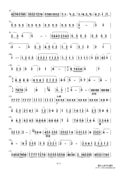 曲谱名打虎上山民乐合奏总谱