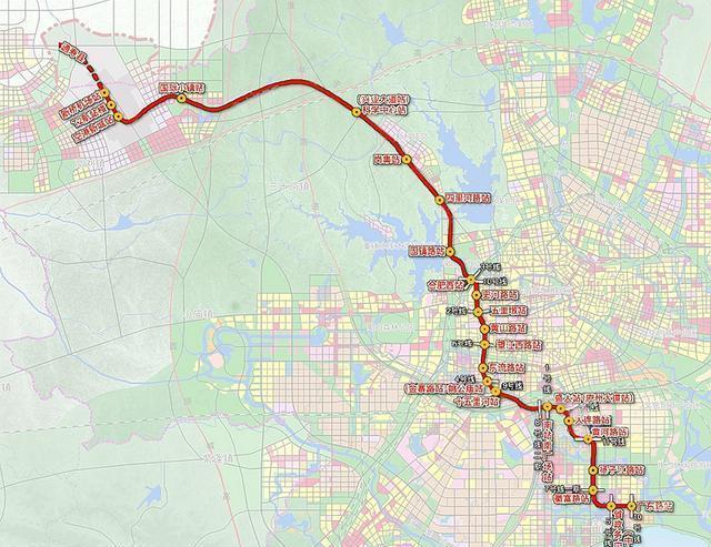 合肥地铁s1号线走向确定,走地下与高架结合设24座站点,途径岗集