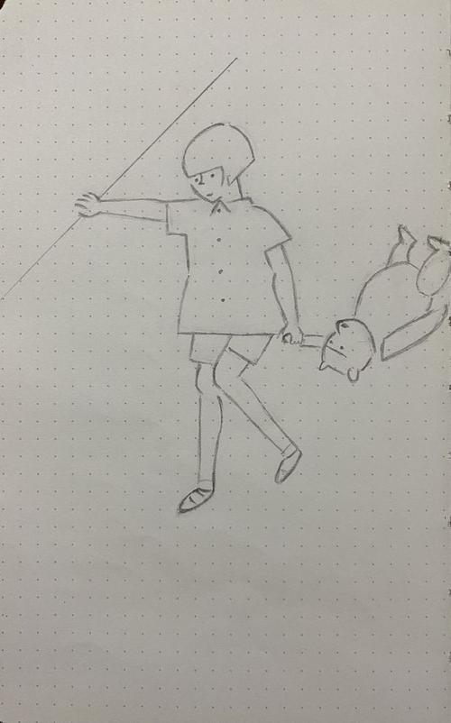 然后把画面记在脑子里,回到家再靠记忆画出来