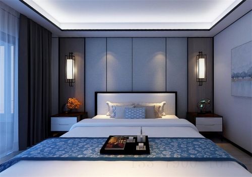 床头背景墙 以 壁纸为主.