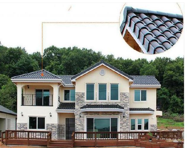 瓦的处理相当满意,不愧是我从海外订购回来的50元一片的陶瓷琉璃瓦