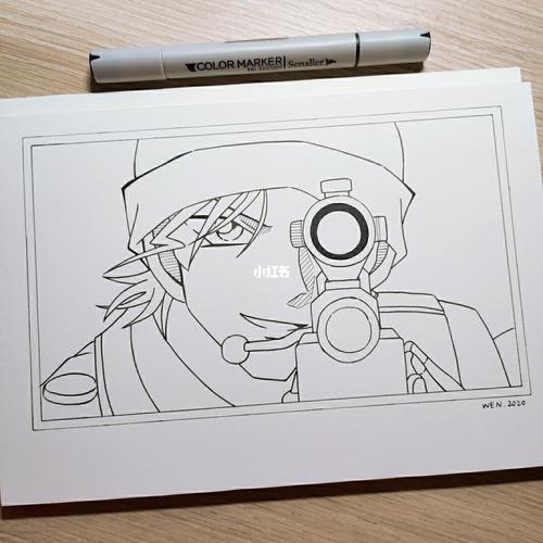 绘动漫003·名侦探柯南赤井秀一_动漫_手绘_文化_绘画