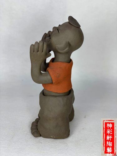 人物手工陶艺紫砂泥人摆设陶土陶瓷娃娃酒店装饰泥人