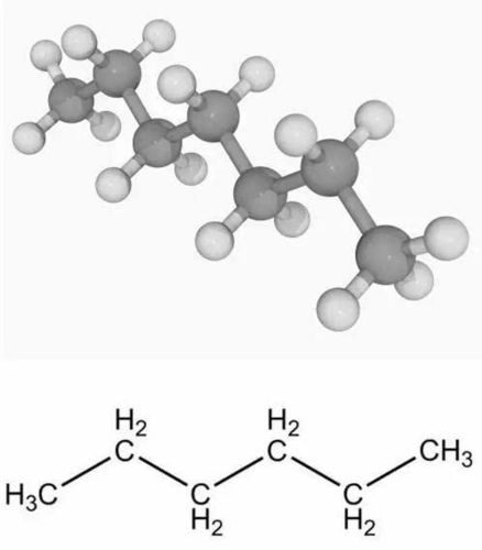 正庚烷分子结构