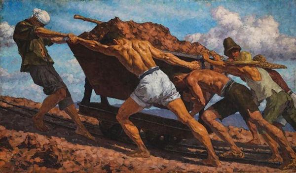 从齐白石《老农》开始,看中国美术馆藏画中的劳动者形象