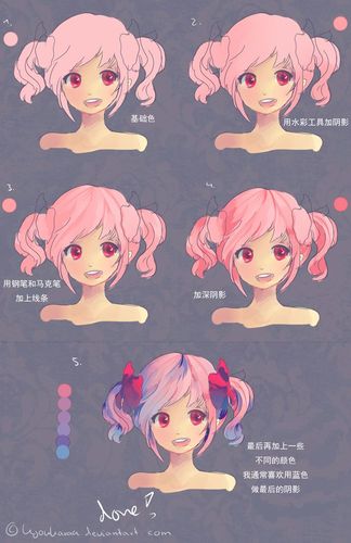 文章-【半次元汉化】【头发的上色教程】 | 半次元-acg同人创作&同好