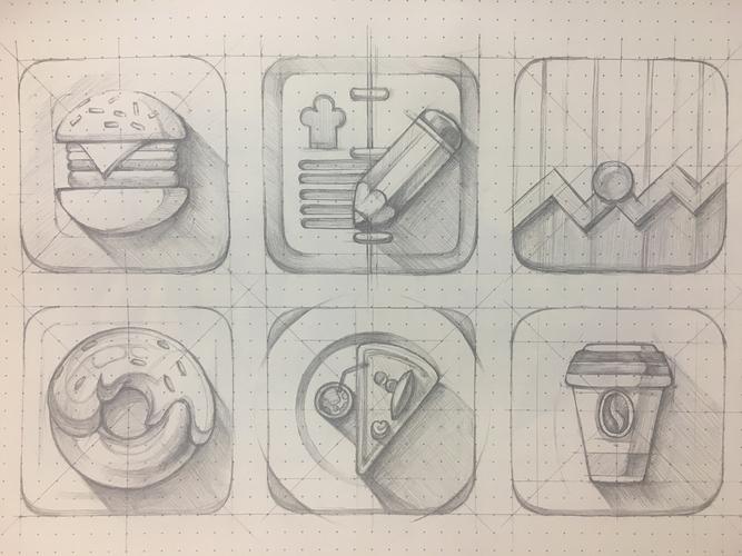 ui图标手绘临摹