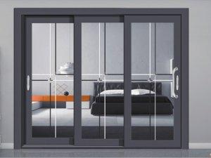 欧脉门窗 92非断桥三轨推拉门产品效果展示图