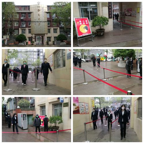 西安市西光中学组织教师进行初三年级开学疫情防控工作实地演练