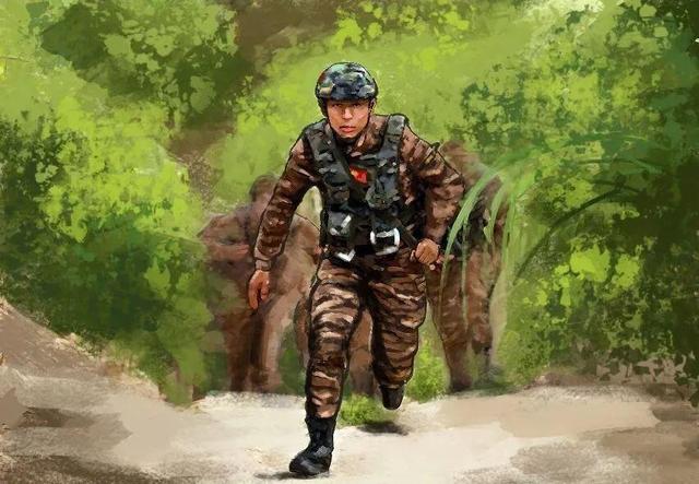 军事训练正在如火如荼进行 武警天津总队执勤二支队官兵 用一组漫画