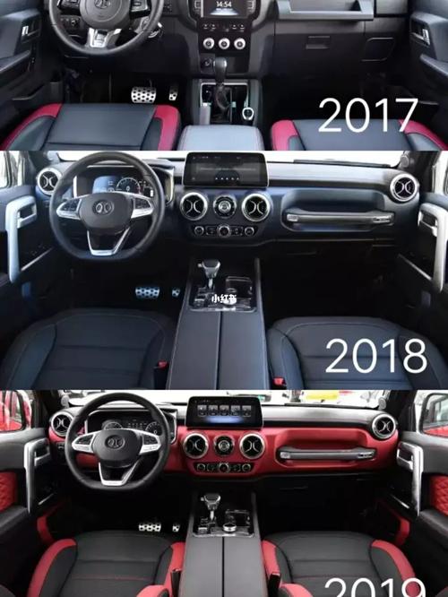 北京bj40历代车型的内饰照,不愧是国产中硬派越野车的