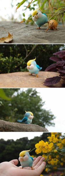 q版小鹦鹉 ,长了张惹事的屁股脸(`)